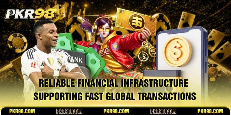 Reliable financial infrastructure supporting fast global transactions